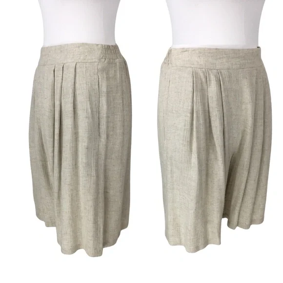 Vintage Sue Wong Linen 2 Piece Suit Jacket Gauchos Linen Wooden Beads size Small - Picture 13 of 16